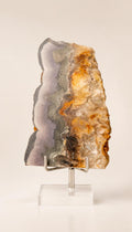 Purple Fluorite, Pyrite, and Quartz – Slab – 246g