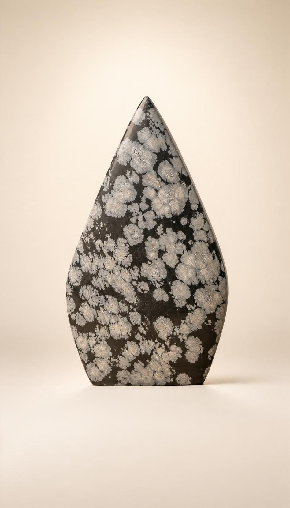Snowflake Obsidian – Flame Form – 131g