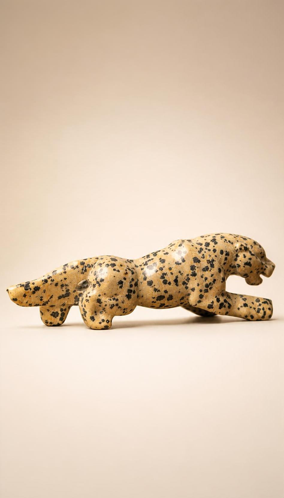 Dalmatian Stone Jaguar – Carving – 98g