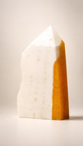 White and Orange Calcite – Raw Specimen – 948g