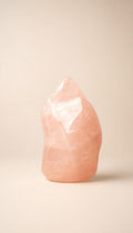 Rose Quartz Flame – Carving – 452g