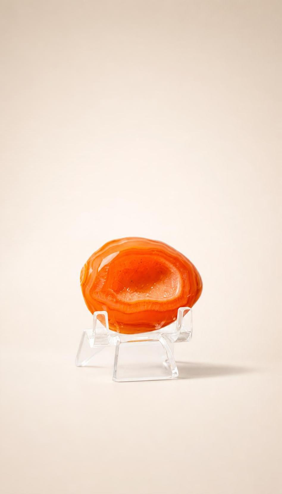 Carnelian Druzy Pockets – Raw Specimen – 33g