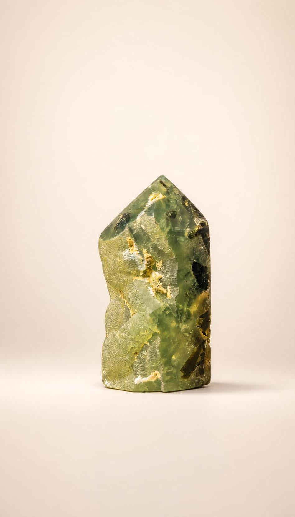 Prehnite with Epidote – Raw Specimen – 126g