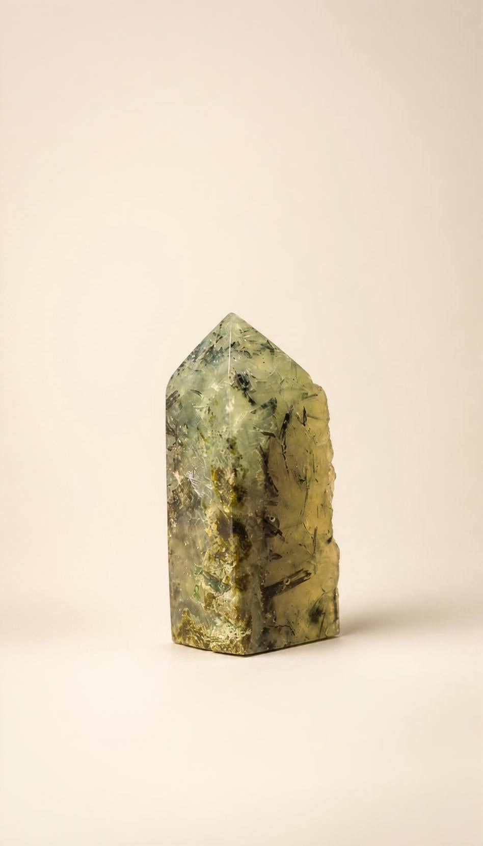 Prehnite with Epidote – Raw Specimen – 126g