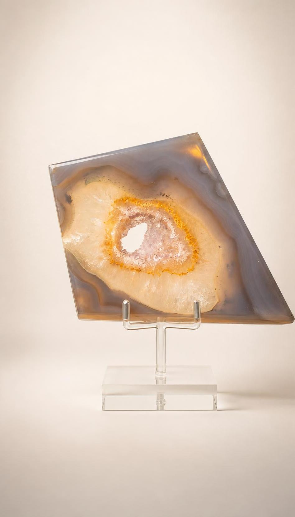Druzy Amethyst Agate – Rhombus – 375g