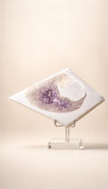 Druzy Amethyst Agate – Rhombus – 454g
