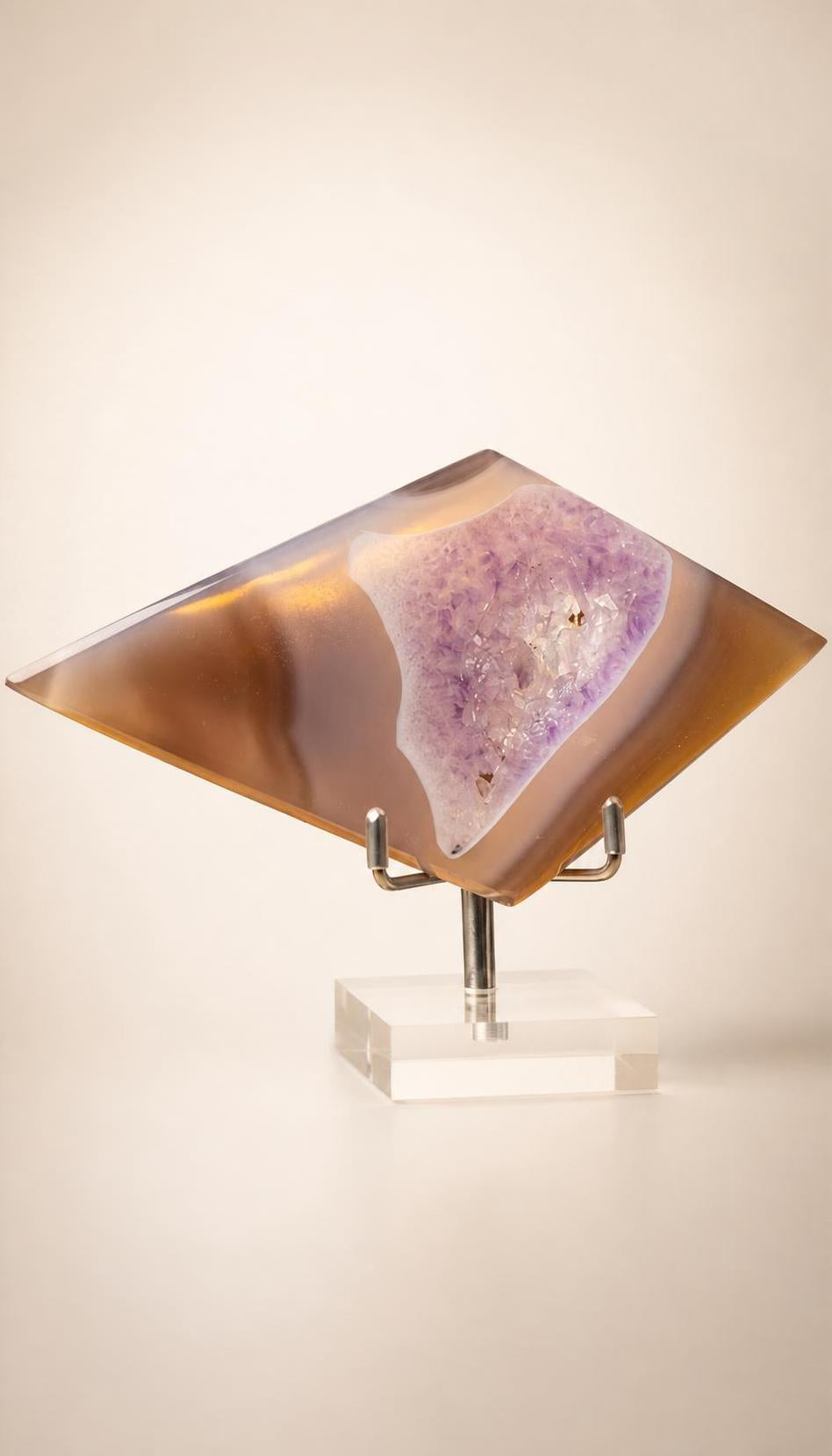 Druzy Amethyst Agate – Rhombus – 185g
