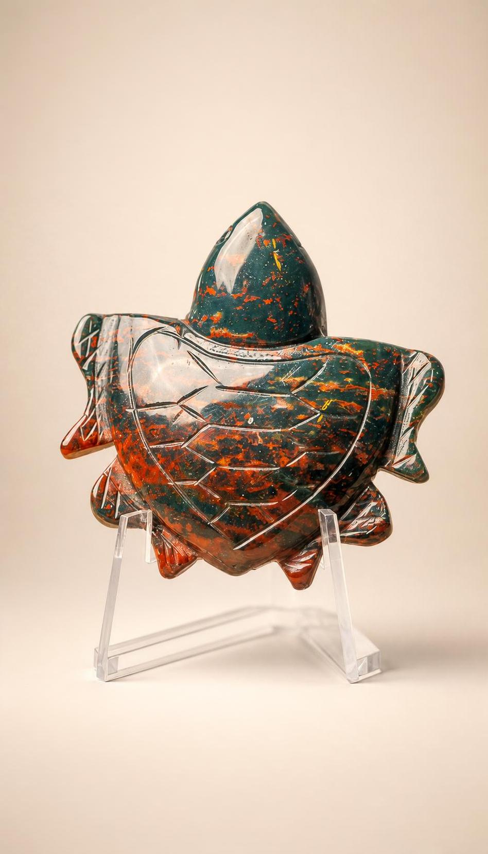Ocean Jasper Turtle – Carving – 37g