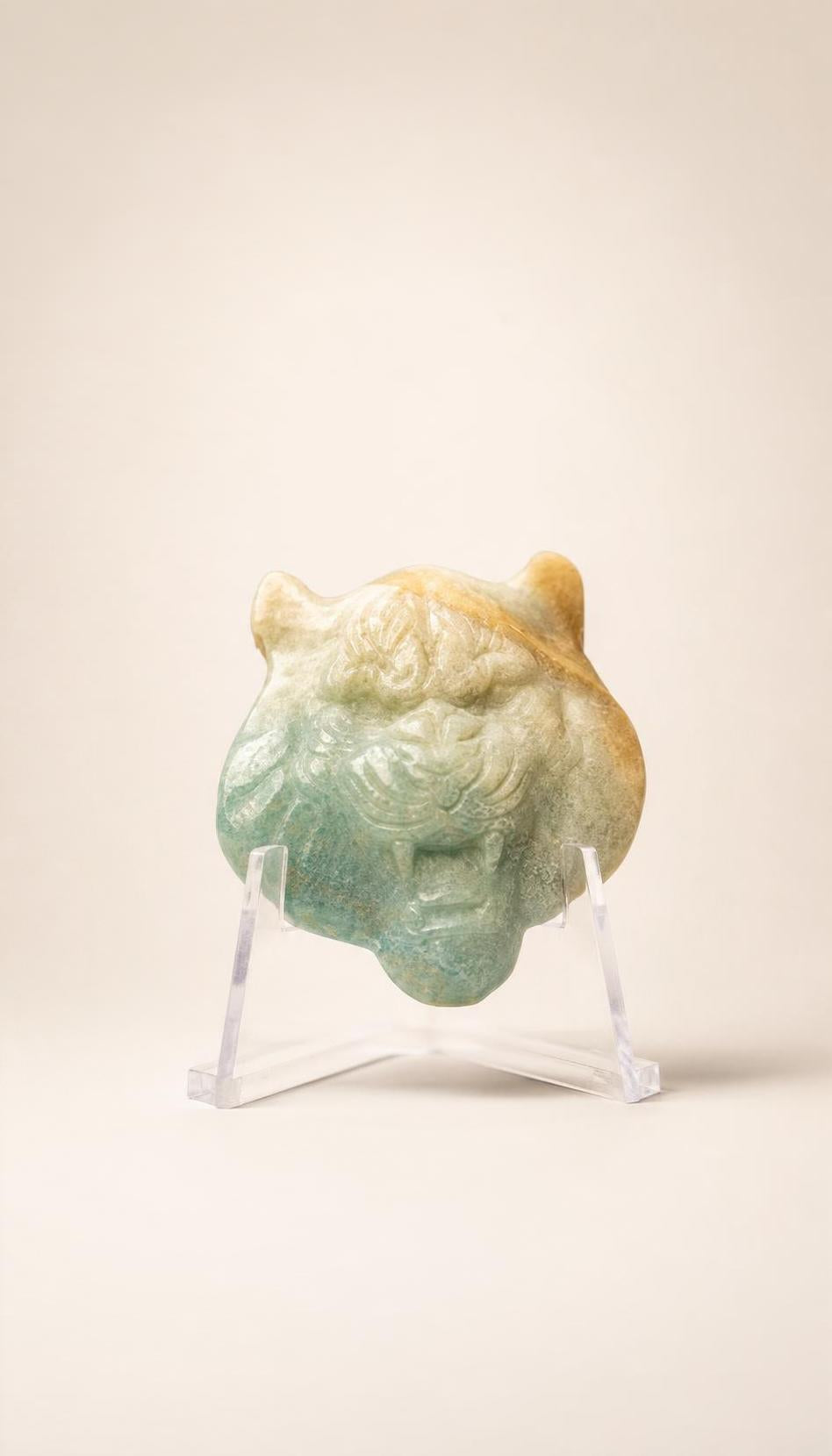 Trolleite in Quartz – Lion Carving – 22g