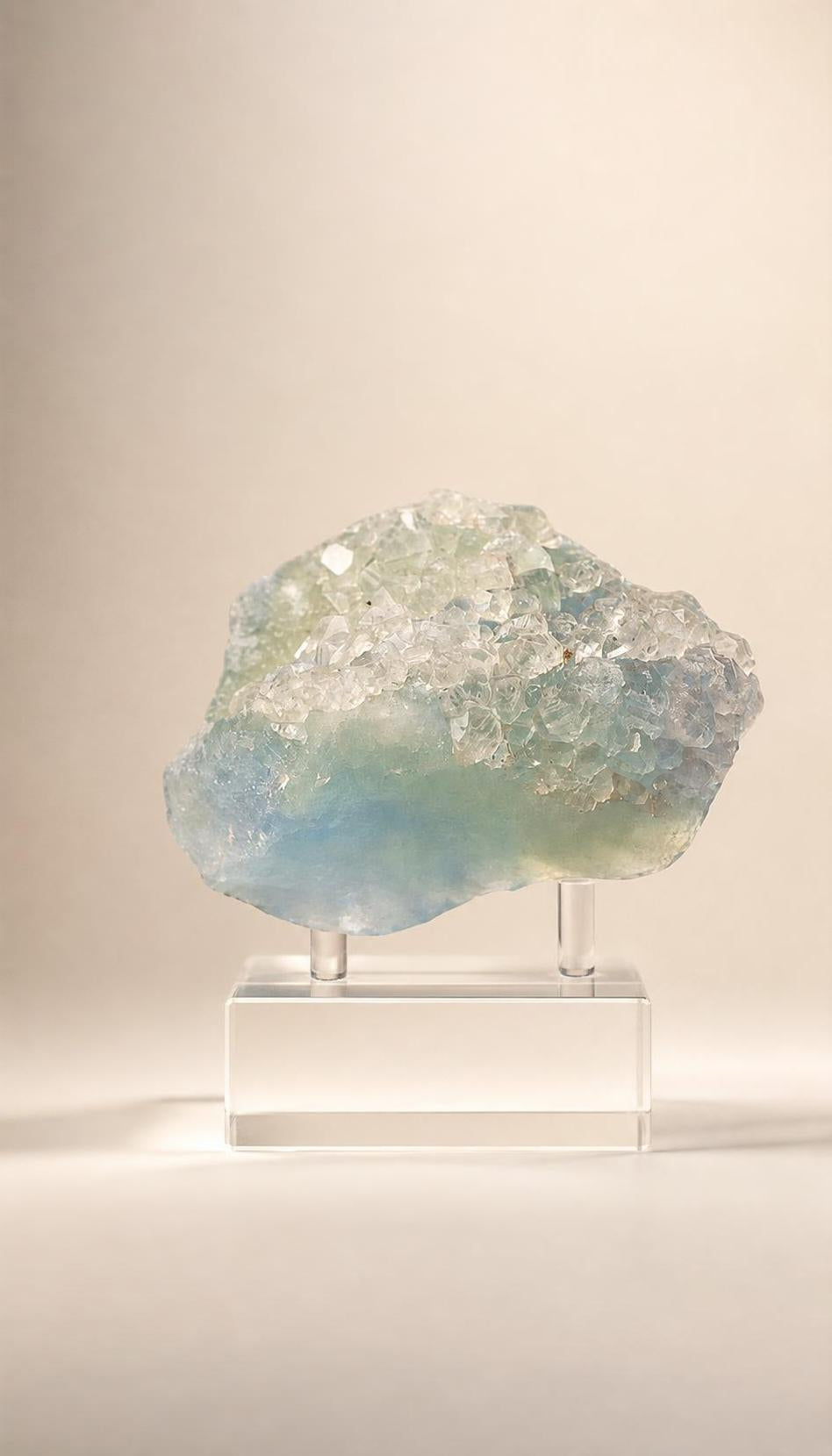 Fluorite and Calcite – Cluster – 235g