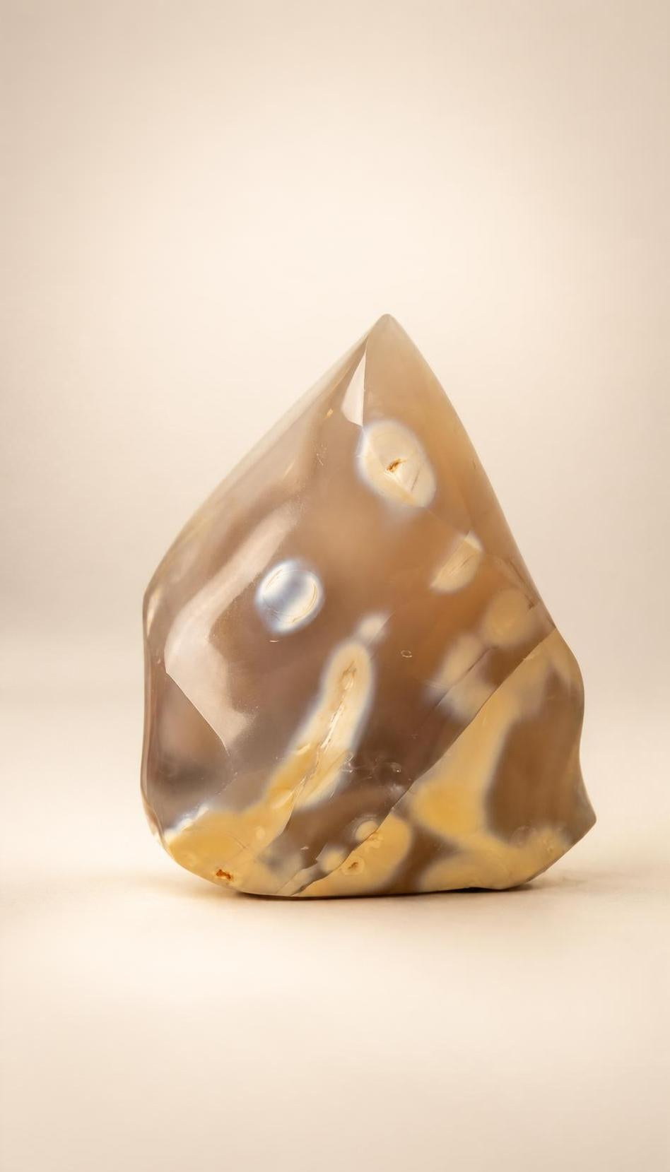 Orca Agate Flame – Carving – 294g