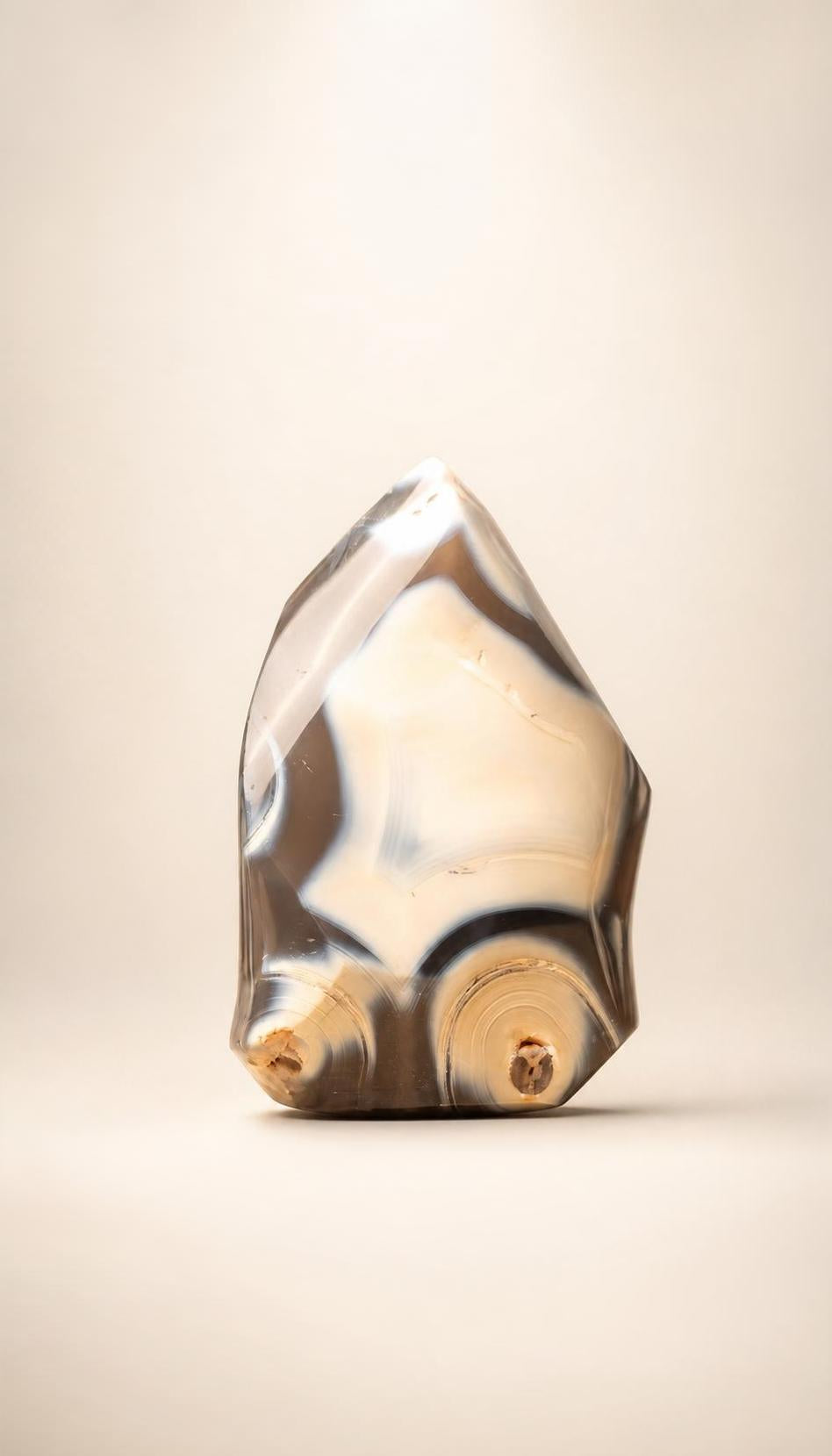 Orca Agate Flame – Carving – 244g