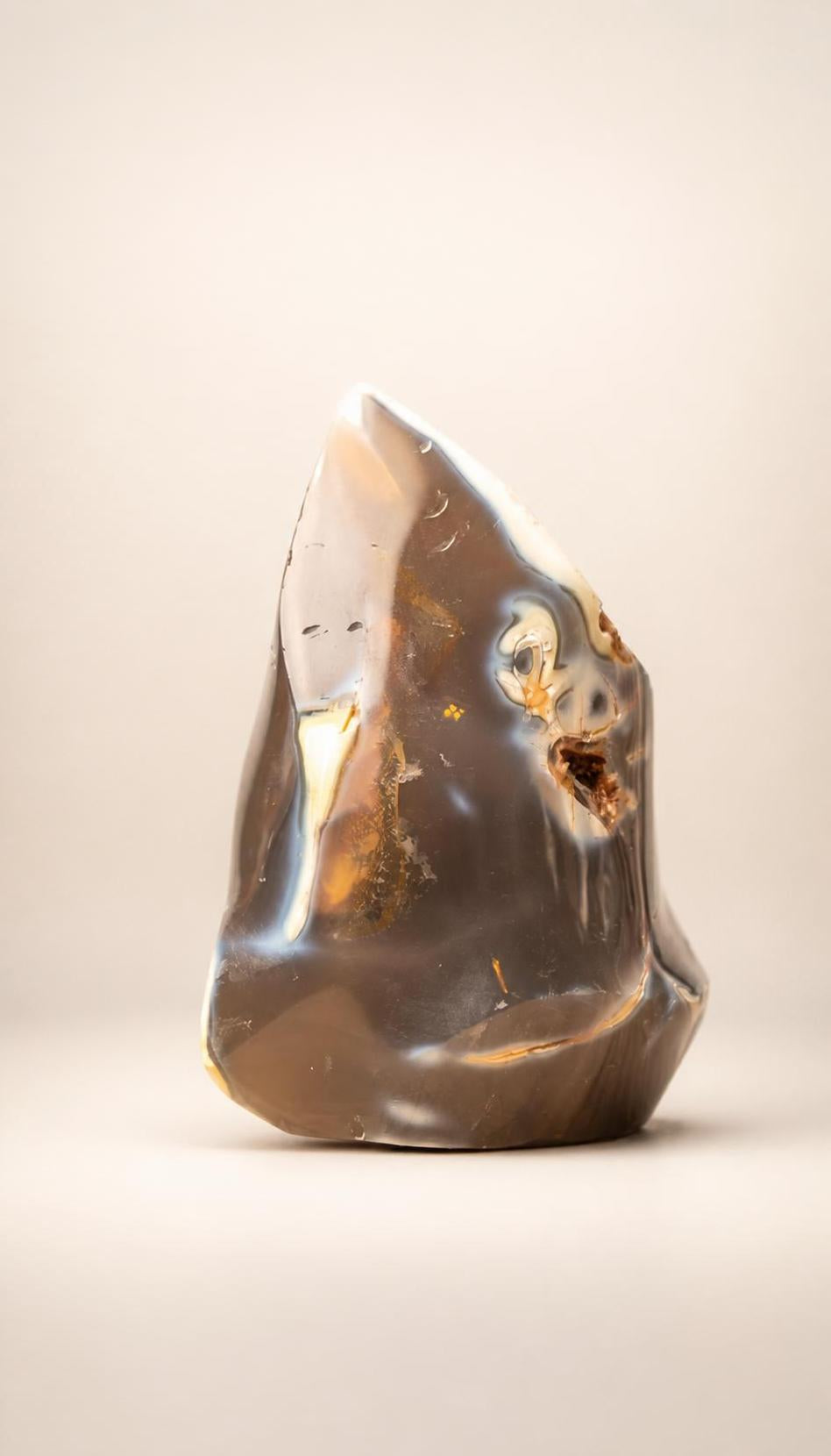 Orca Agate Flame – Carving – 348g