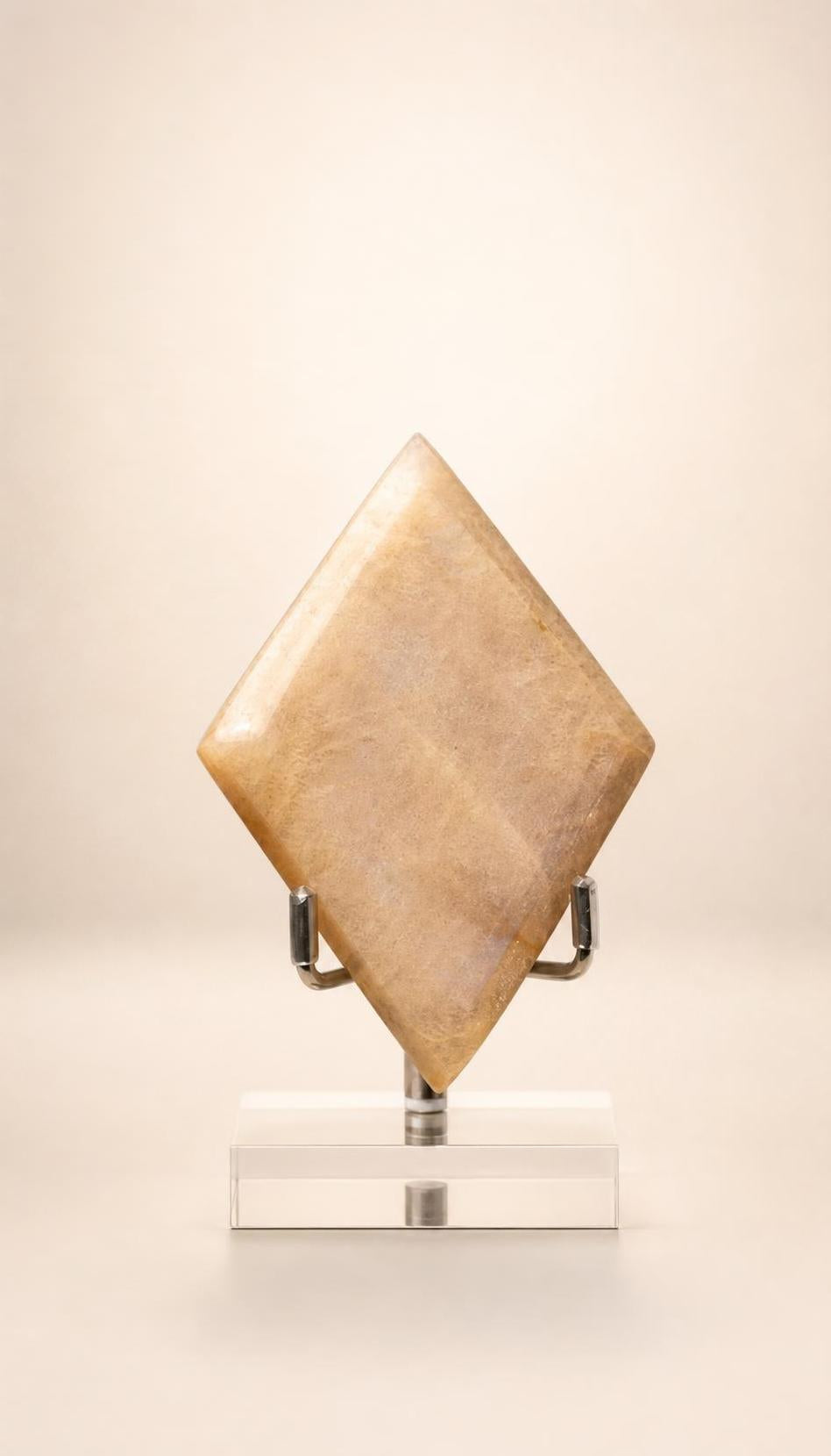 Sunstone and Moonstone – Polished Double Rhombus – 139g