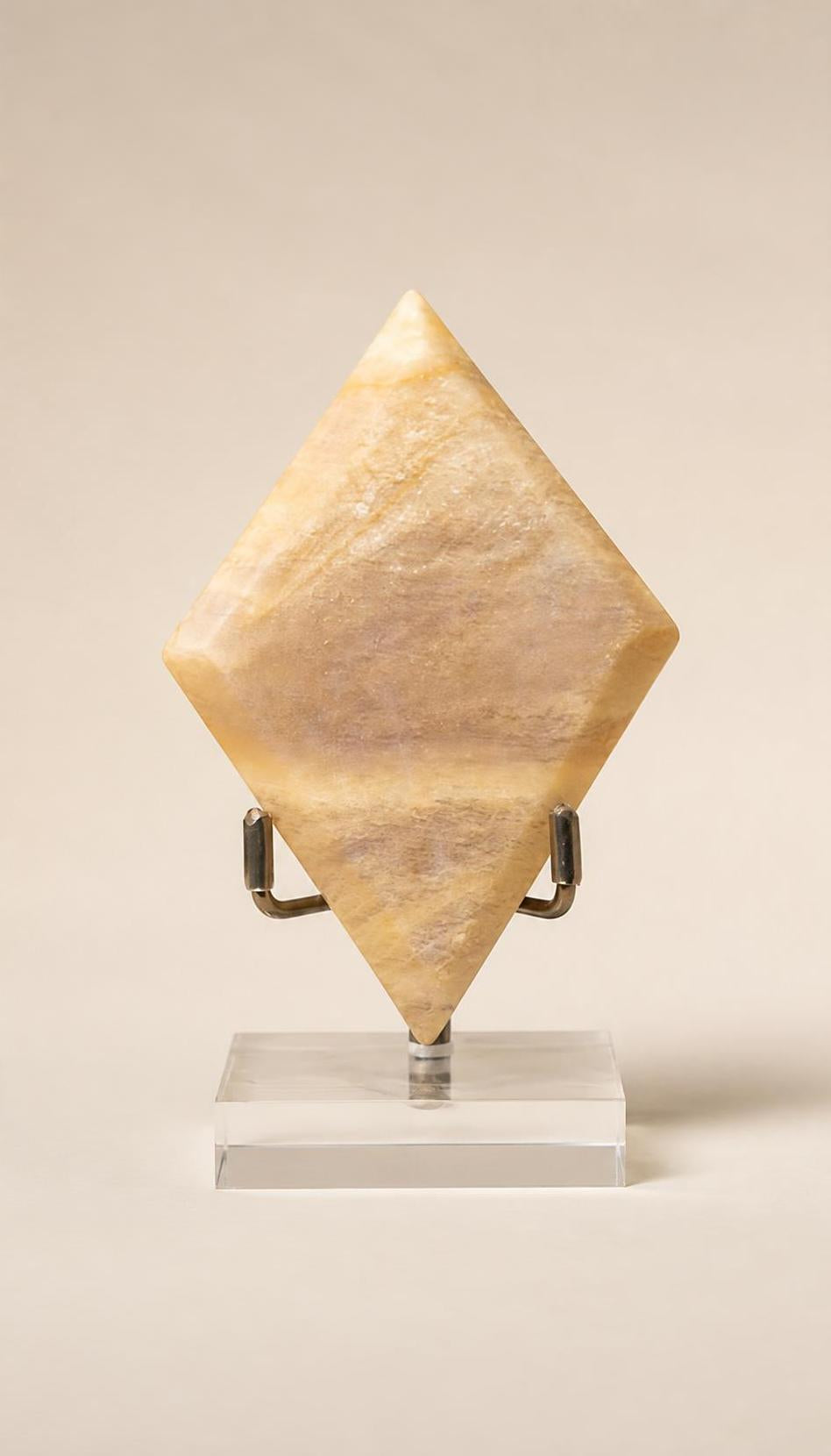 Sunstone and Moonstone – Polished Double Rhombus – 126g