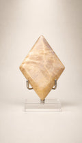 Sunstone and Moonstone – Polished Double Rhombus – 108g
