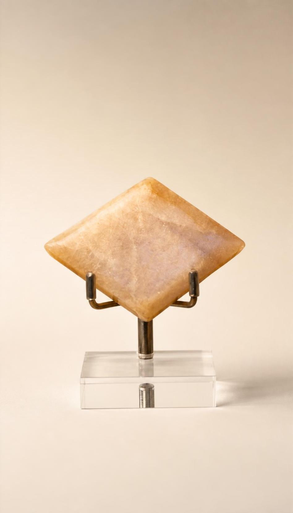 Sunstone and Moonstone – Polished Double Rhombus – 84g