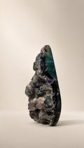Fluorite – Raw-Sided Arrowhead Carving – 225g