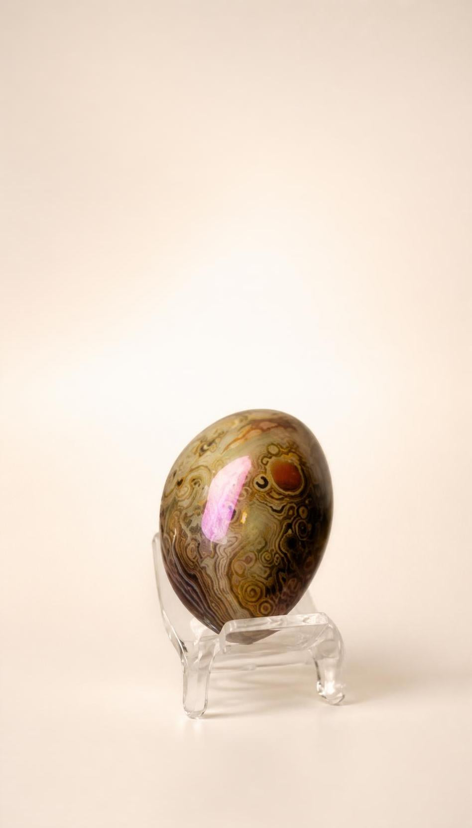 Silk Agate (Aura Coated) – Tumbled Specimen – 38g