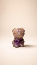 Chevron Amethyst – Pug Carving – 8g