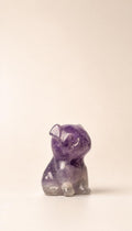 Chevron Amethyst – Pug Carving – 8g