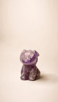 Chevron Amethyst – Pug Carving – 8g