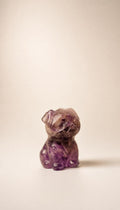Chevron Amethyst – Pug Carving – 8g