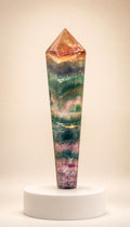 Rainbow Fluorite Scepter – Carving – 300g