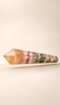 Rainbow Fluorite Scepter – Carving – 248g