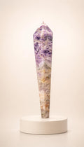Chevron Amethyst Scepter – Carving – 176g