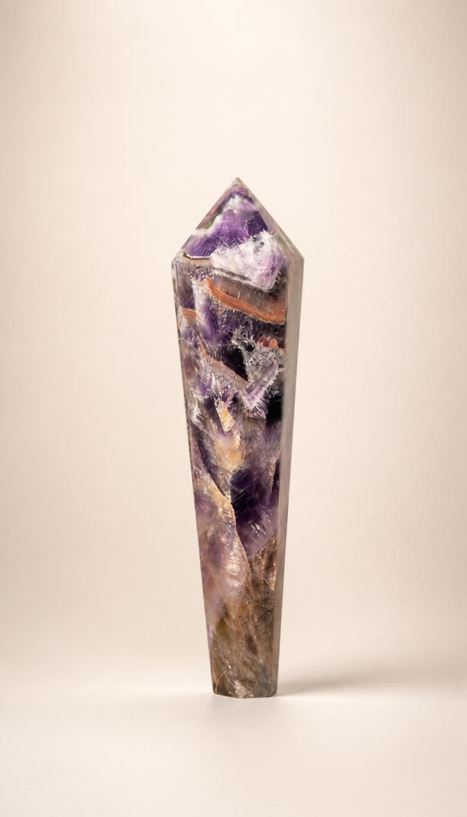 Chevron Amethyst – Carving – 132g
