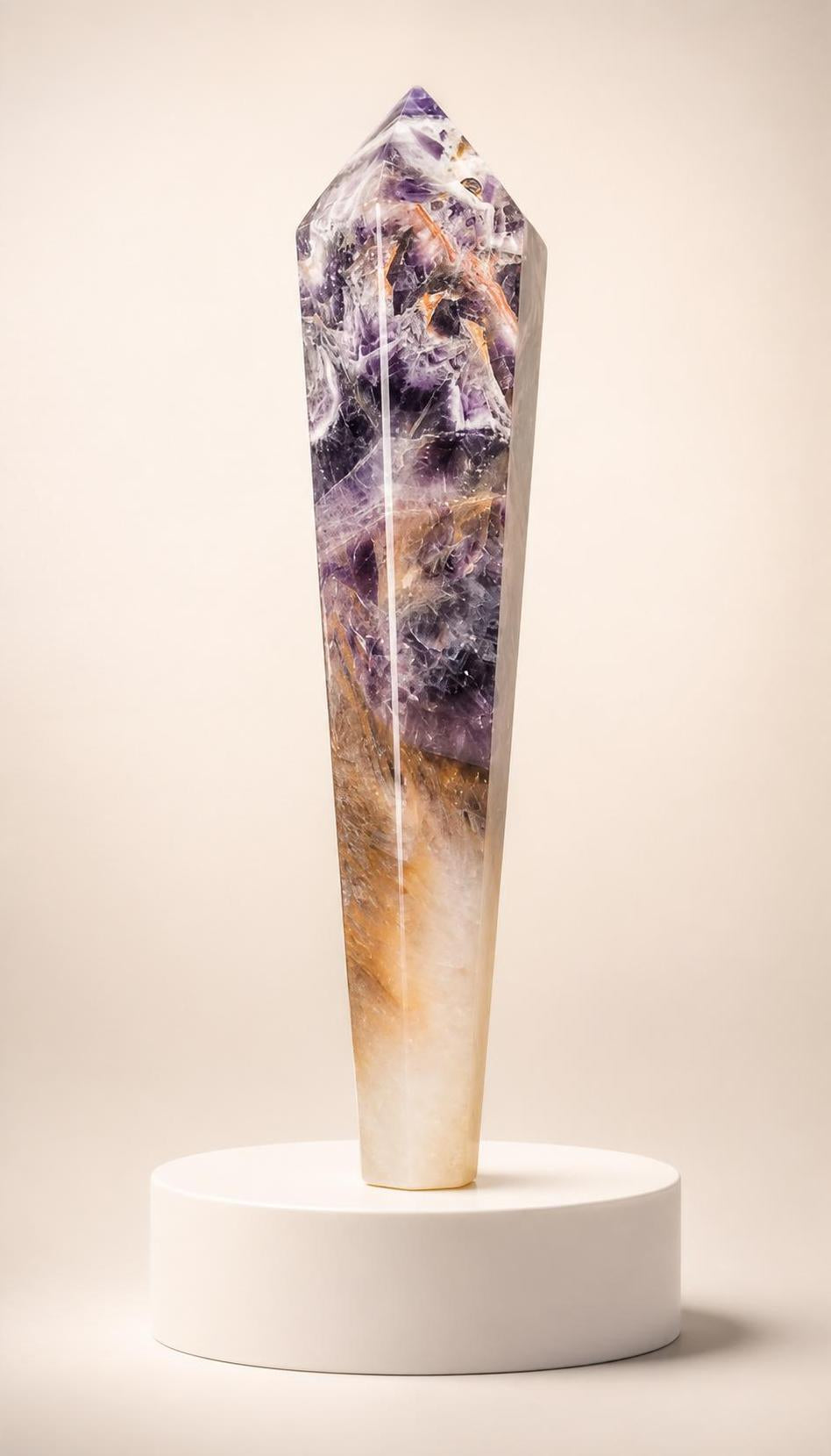 Chevron Amethyst – Carving – 240g
