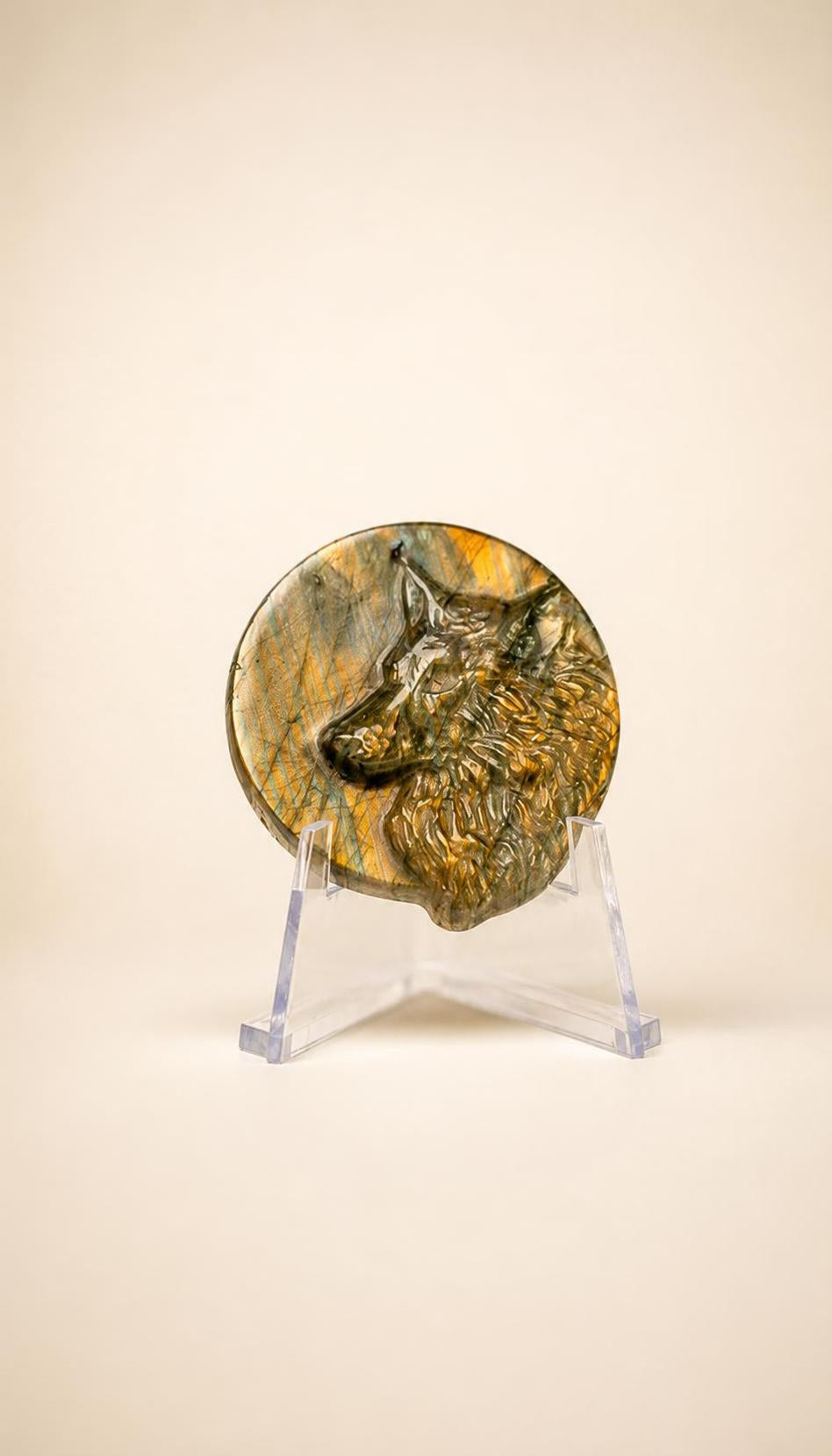 Labradorite Wolf's Head – 14g