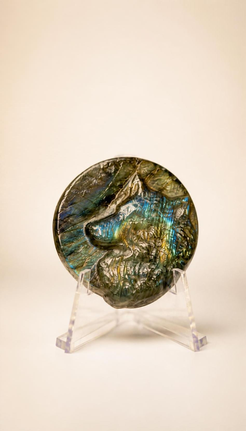 Labradorite Wolf's Head – 16g