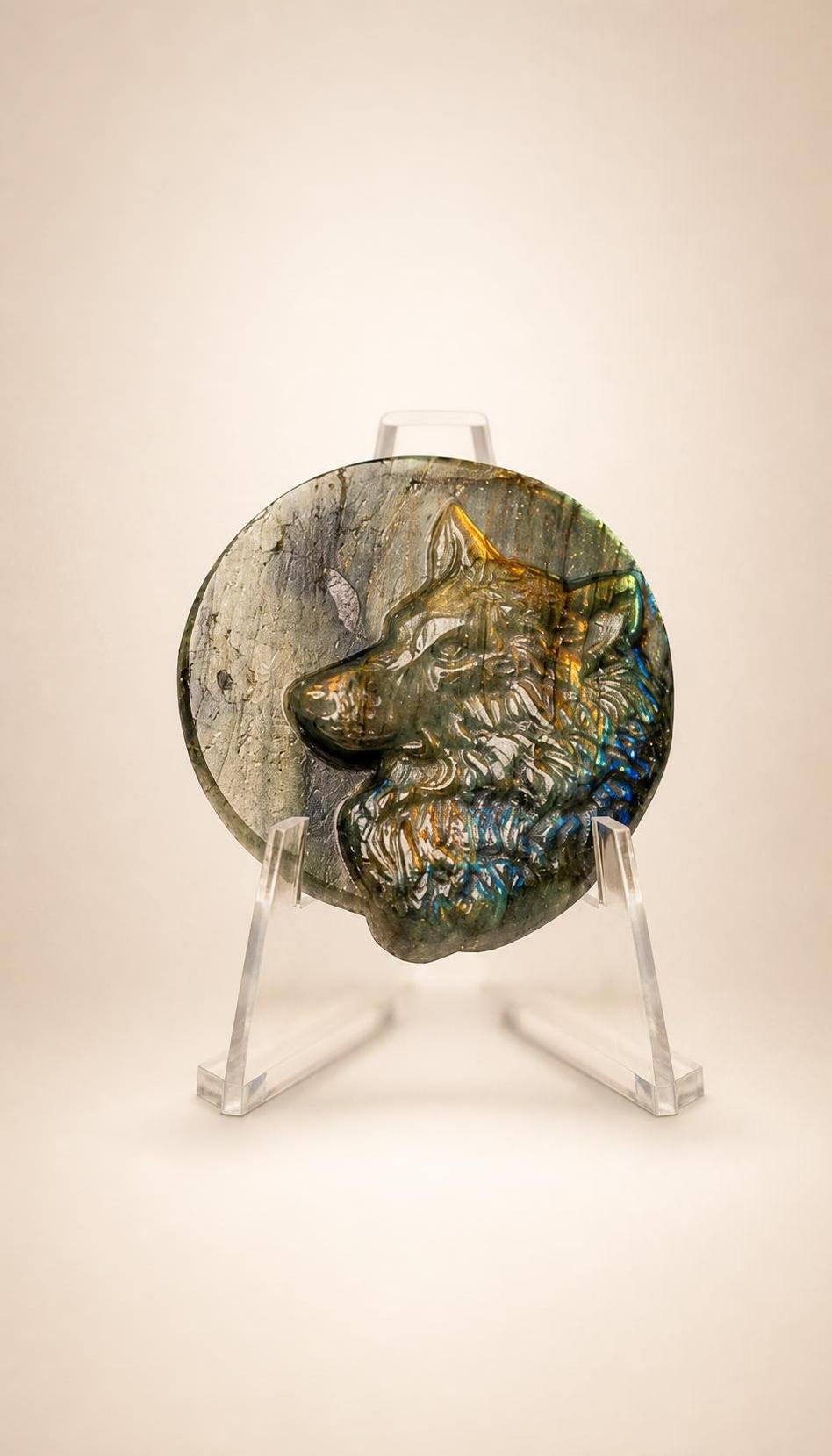 Labradorite Wolf's Head – 13g