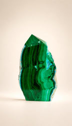 Malachite and Chrysocolla – Raw Sided Point Tower – 84g