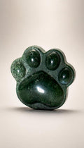 Moss Agate Paw - Carving - 67g