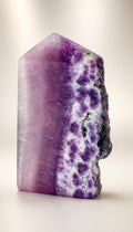 Purple Raw Sided Flourite 4 Sided Points - Tower - 516g