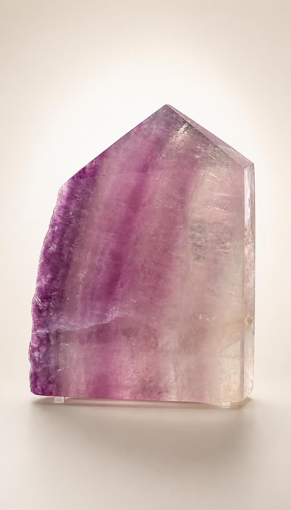 Purple Raw Sided Flourite 4 Sided Points - Tower - 284g