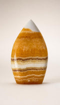 Yellow Striped Calcite – Arrow Form – 117g