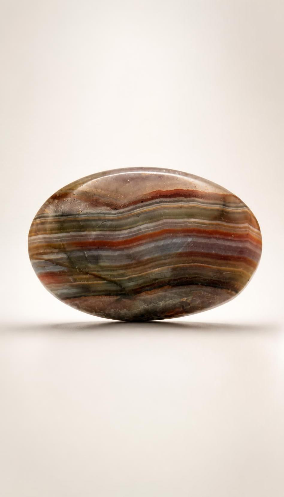 Amethyst Mixed Stripe Agate Palm – Palm Stone – 67g
