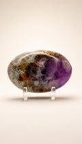 Amethyst Mixed Stripe Agate Palm – Palm Stone – 78g