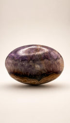 Amethyst Mixed Stripe Agate Palm – Palm Stone – 74g