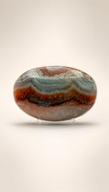 Amethyst Mixed Stripe Agate Palm – Palm Stone – 88g