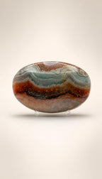 Amethyst Mixed Stripe Agate Palm – Palm Stone – 88g