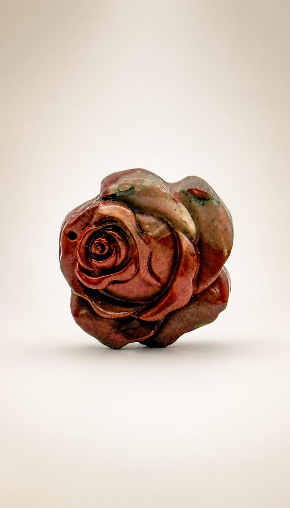 African Bloodstone – Rose Carving – 28g