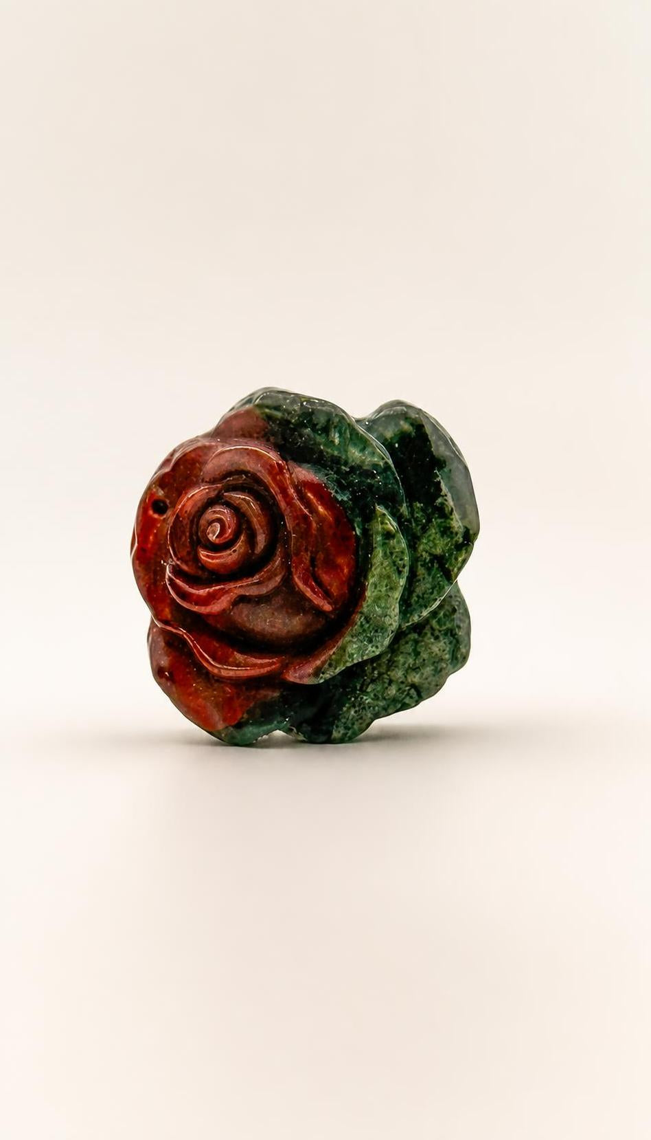 African Bloodstone – Rose Carving – 29g