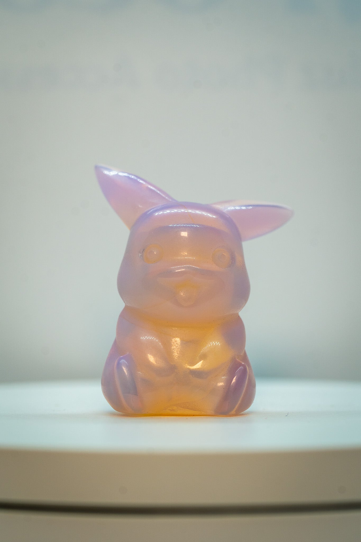 Pink Opalite Pikachu Carving – 22g