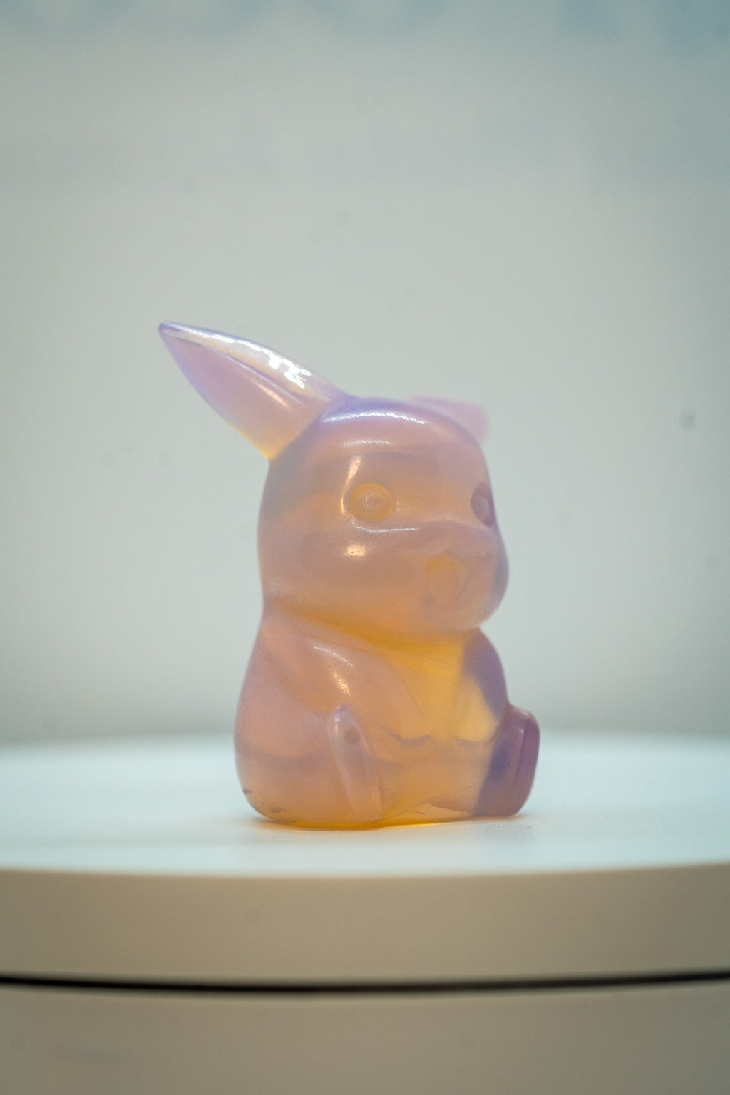 Pink Opalite Pikachu Carving – 22g