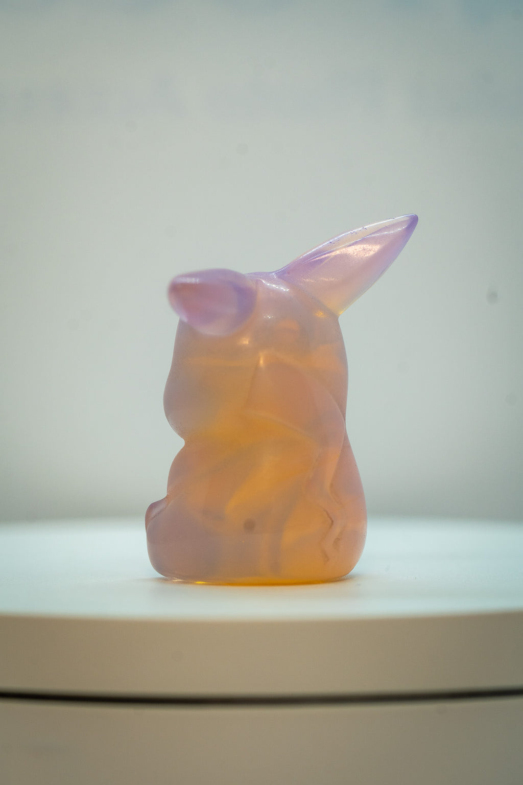 Pink Opalite Pikachu Carving – 22g
